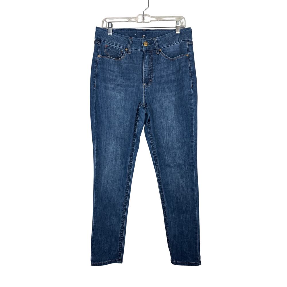 Seven7 Jeans Tummyless High Rise Skinny Medium Wash Color: Friday Size 12
